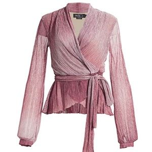 PatBo wrap around blouse